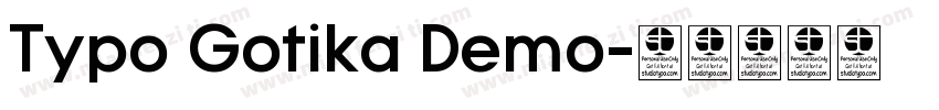 Typo Gotika Demo字体转换